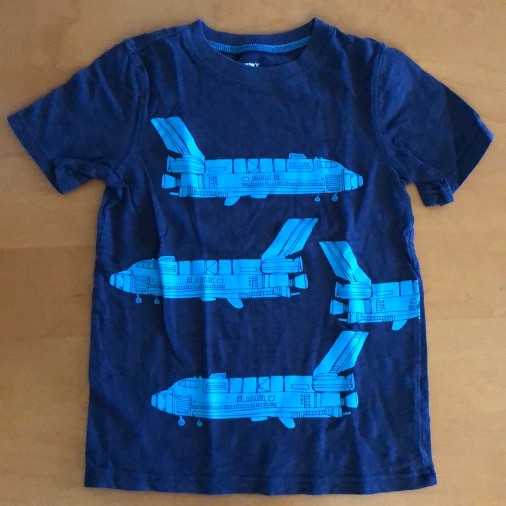 Youth size 6 Carter’s space shuttle shirt